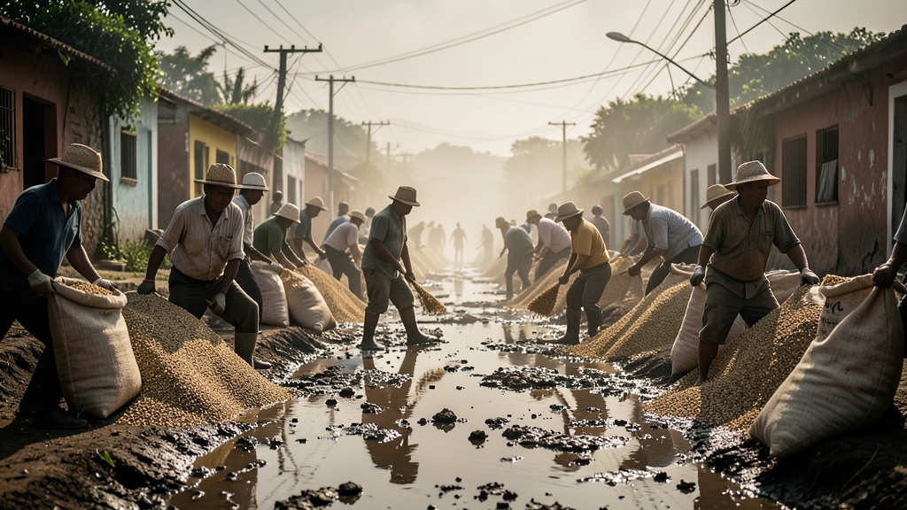 Productores de arroz bloquean vías en Guayas por precios de 18 a 20 dólares