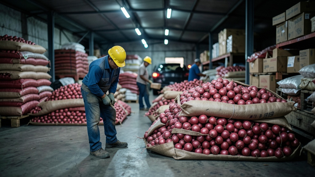 Control de precios en Montebello reduce el costo de la cebolla a $60 y $75 por saco