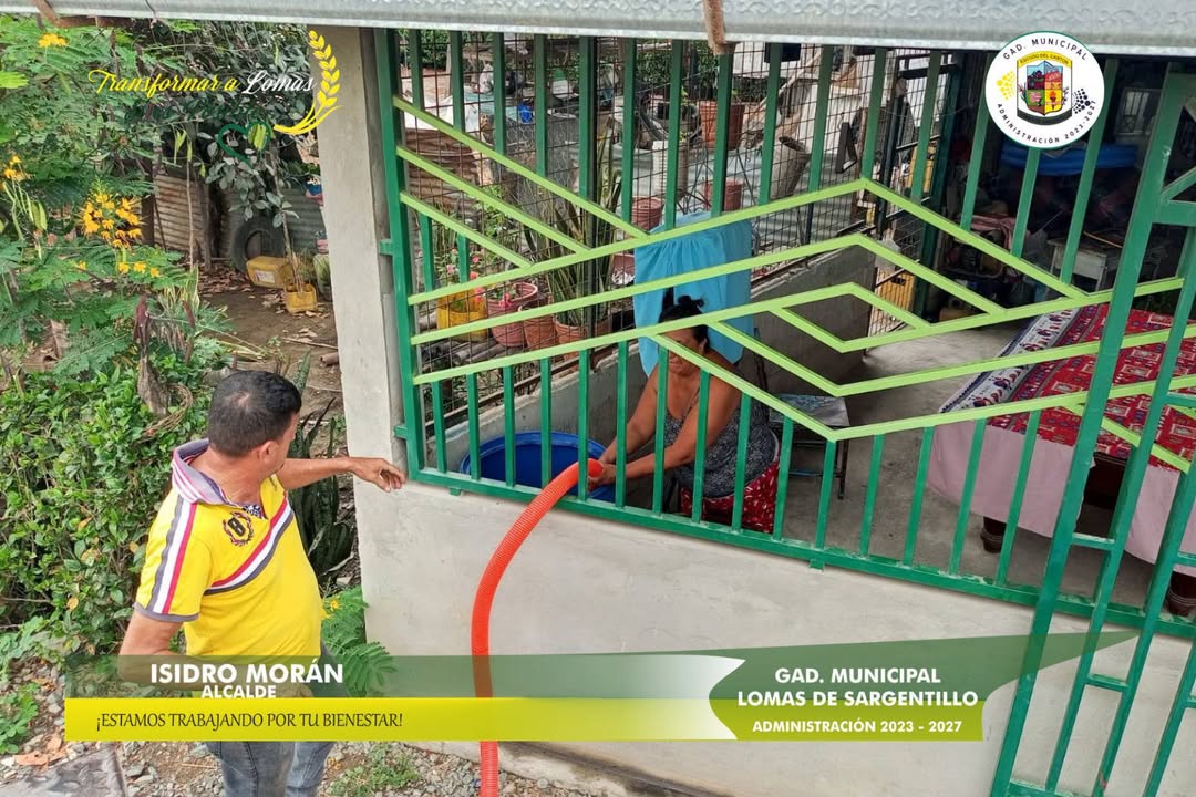 GAD Lomas de Sargentillo distribuye agua potable gratuita en El Mamey y Estero Loco