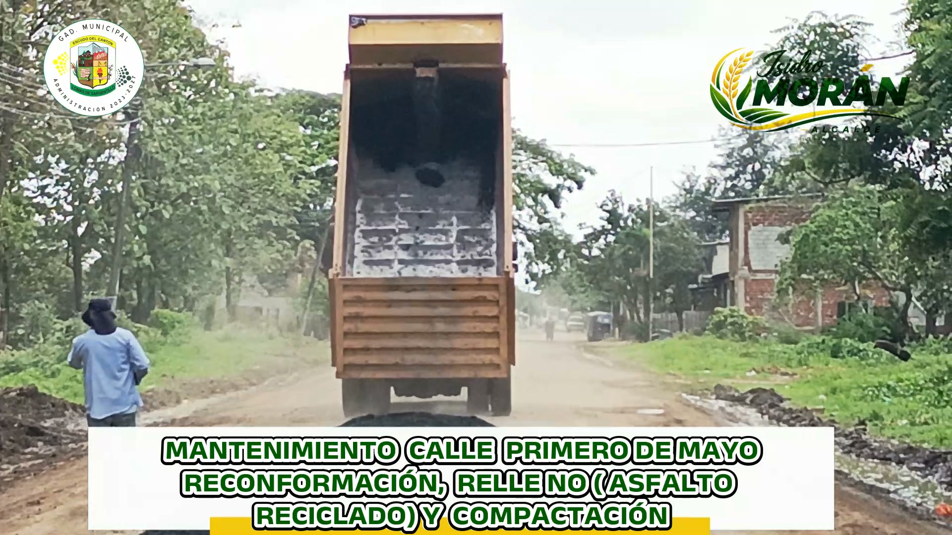 Reconstruyen Primero de Mayo en San Lorenzo con asfalto reciclado