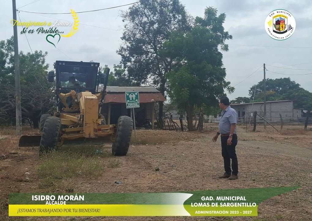 GAD Lomas de Sargentillo mantiene espacios públicos y canales de drenaje en San Lorenzo