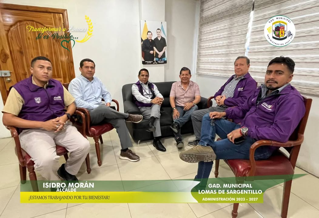 Alcalde de Lomas de Sargentillo reunió con delegados del Ministerio de Gobierno