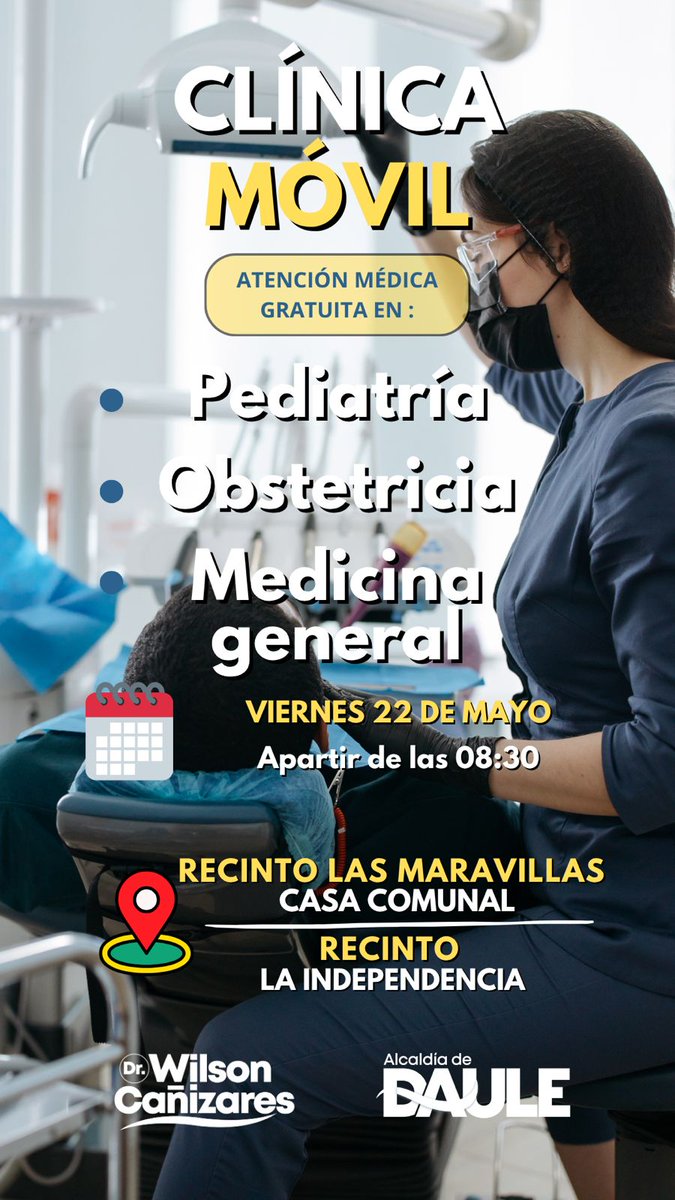 Clínicas móviles de Daule llevan salud gratuita a los barrios este 22 de mayo